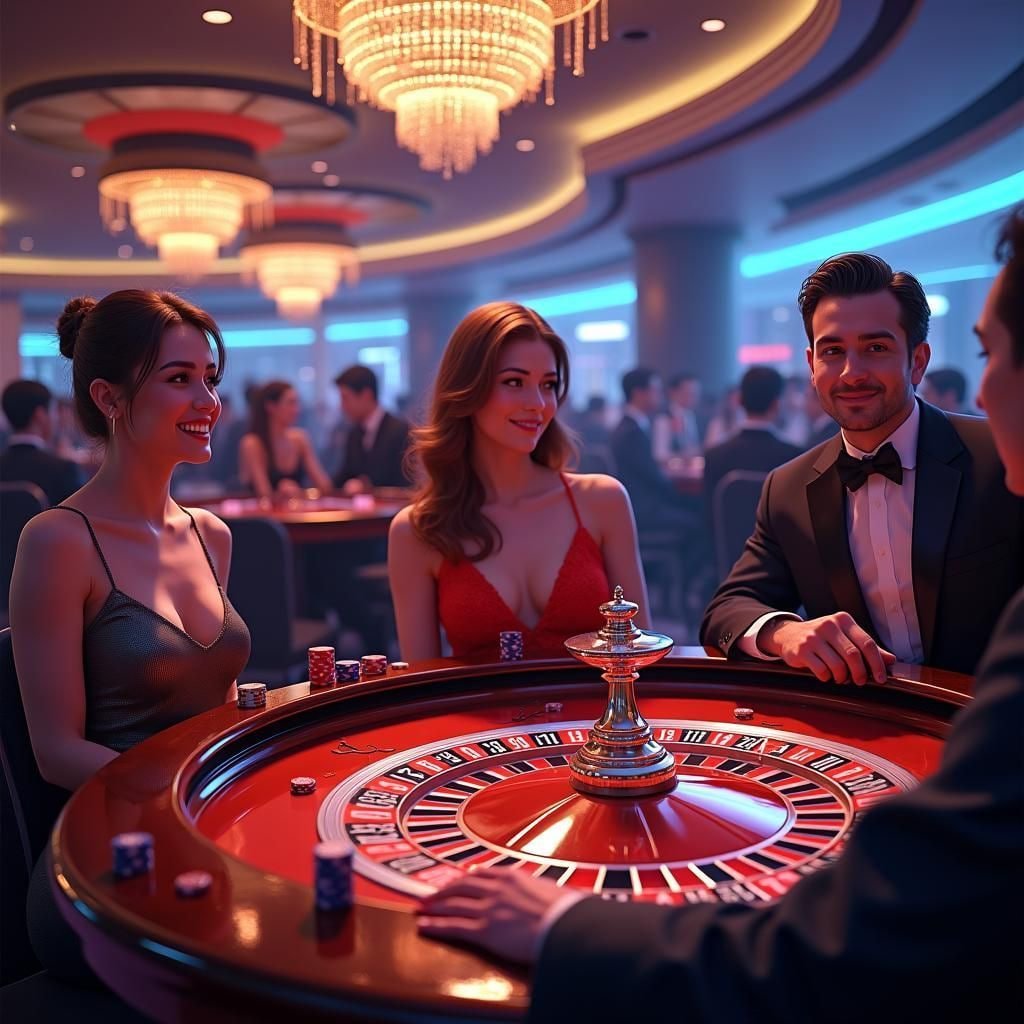 Baccarat betting grid showing Player Banker and Tie options